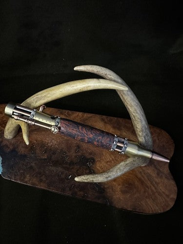 Handmade Bolt Action STEAMPUNK Pen Antique Brass And Copper W/M3 Copper & Bronze