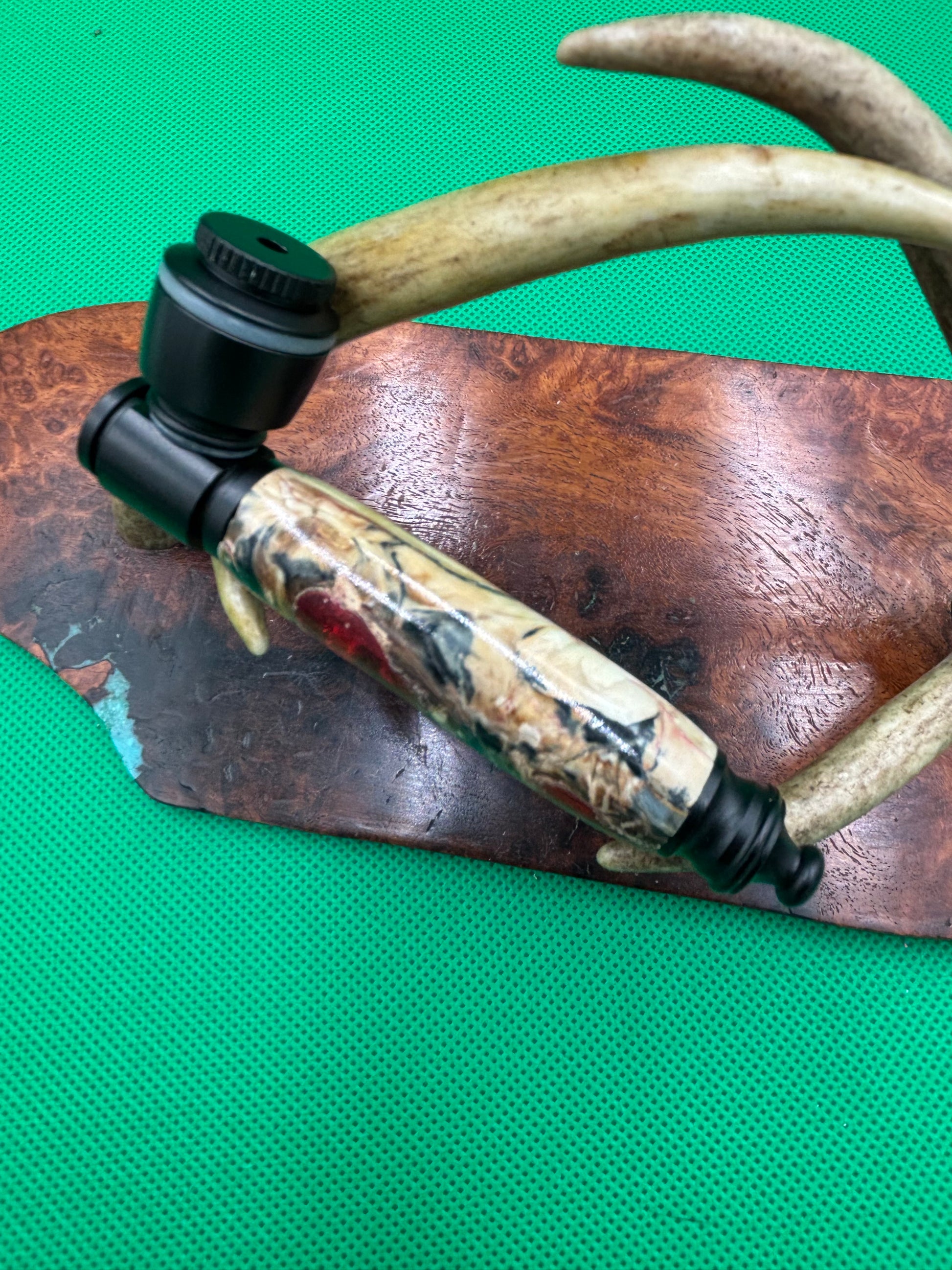 Mammoth Tooth Smoking Pipe Black Anodized Aluminum
