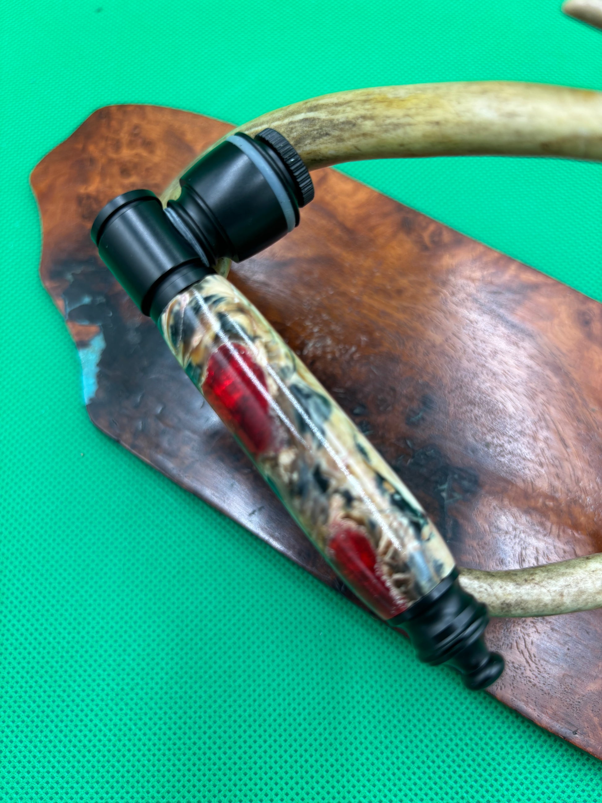 Mammoth Tooth Smoking Pipe Black Anodized Aluminum