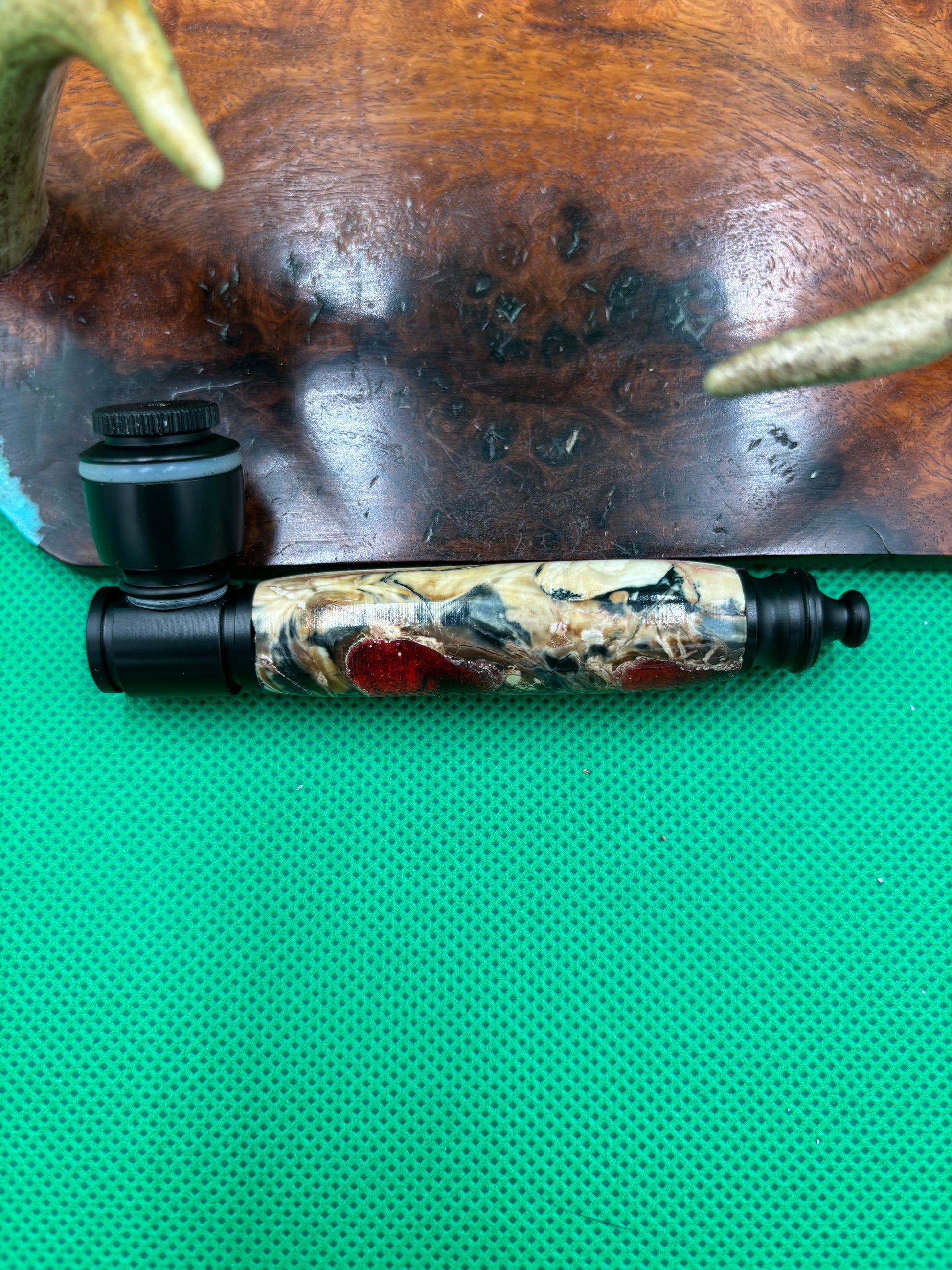 Mammoth Tooth Smoking Pipe Black Anodized Aluminum
