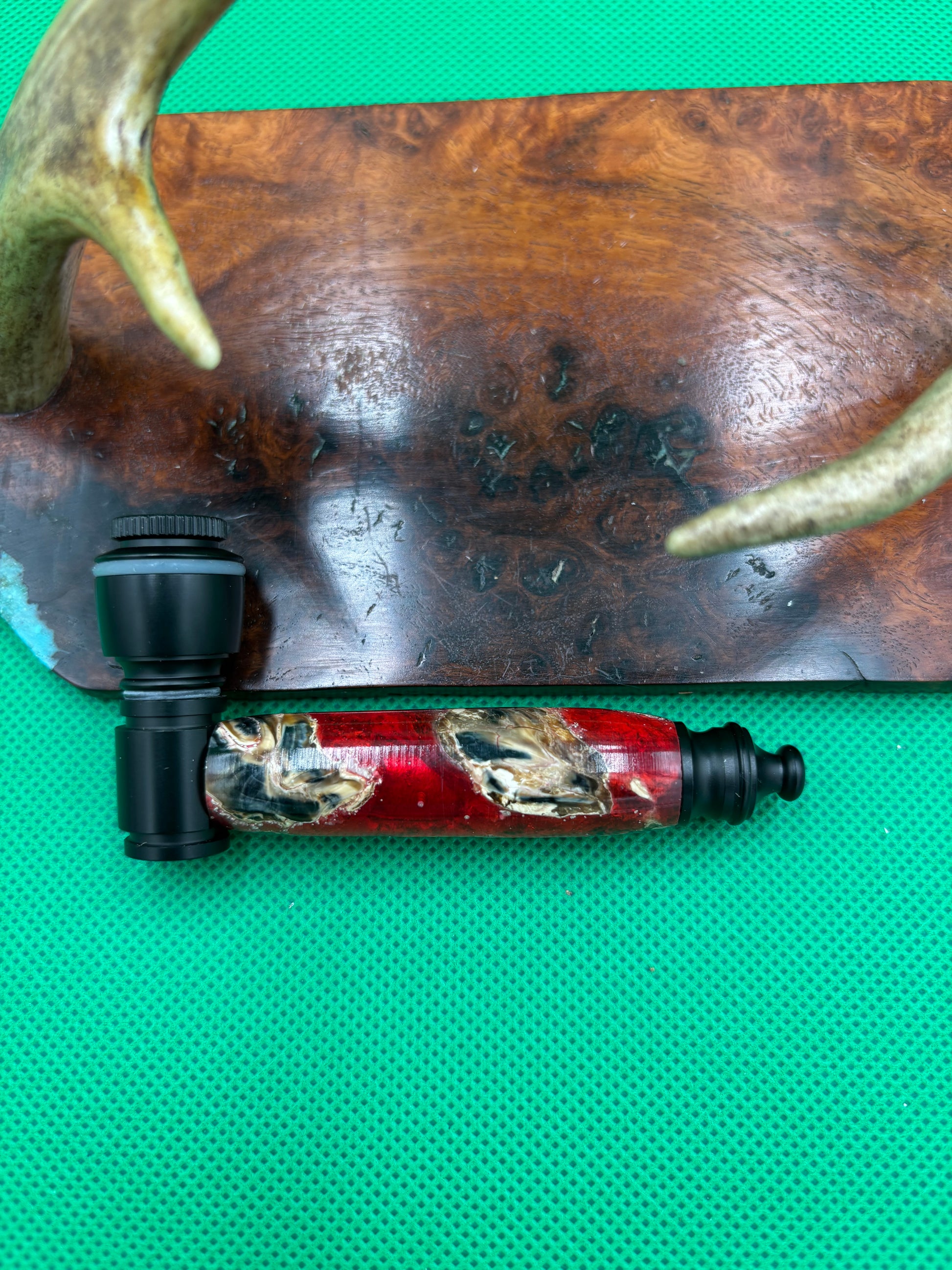 Mammoth Tooth Smoking Pipe Black Anodized Aluminum